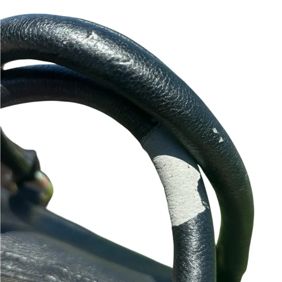 Betsey Johnson Black and White Satchel with Striking Design - Picture 3 of 11